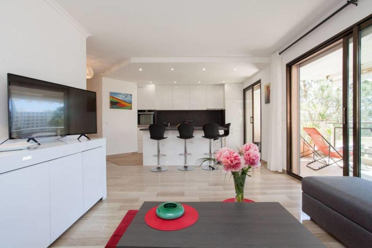 3-Room Apartment With Terrace In Palm Beach Cannes Exterior foto